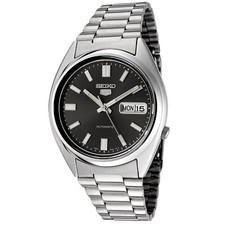 Seiko 5 Mens Black Dial