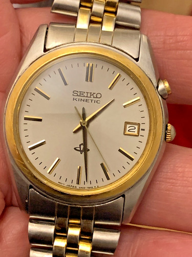 Seiko kinetic 5m22 7a80 - kinetic, men's