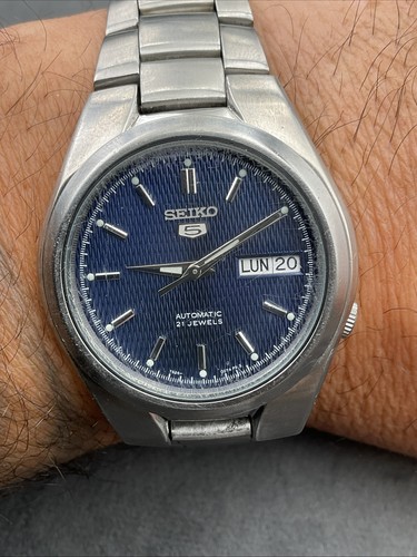 Seiko 21j automatic blue - 5,