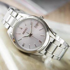 Seiko  Quartz Silver White